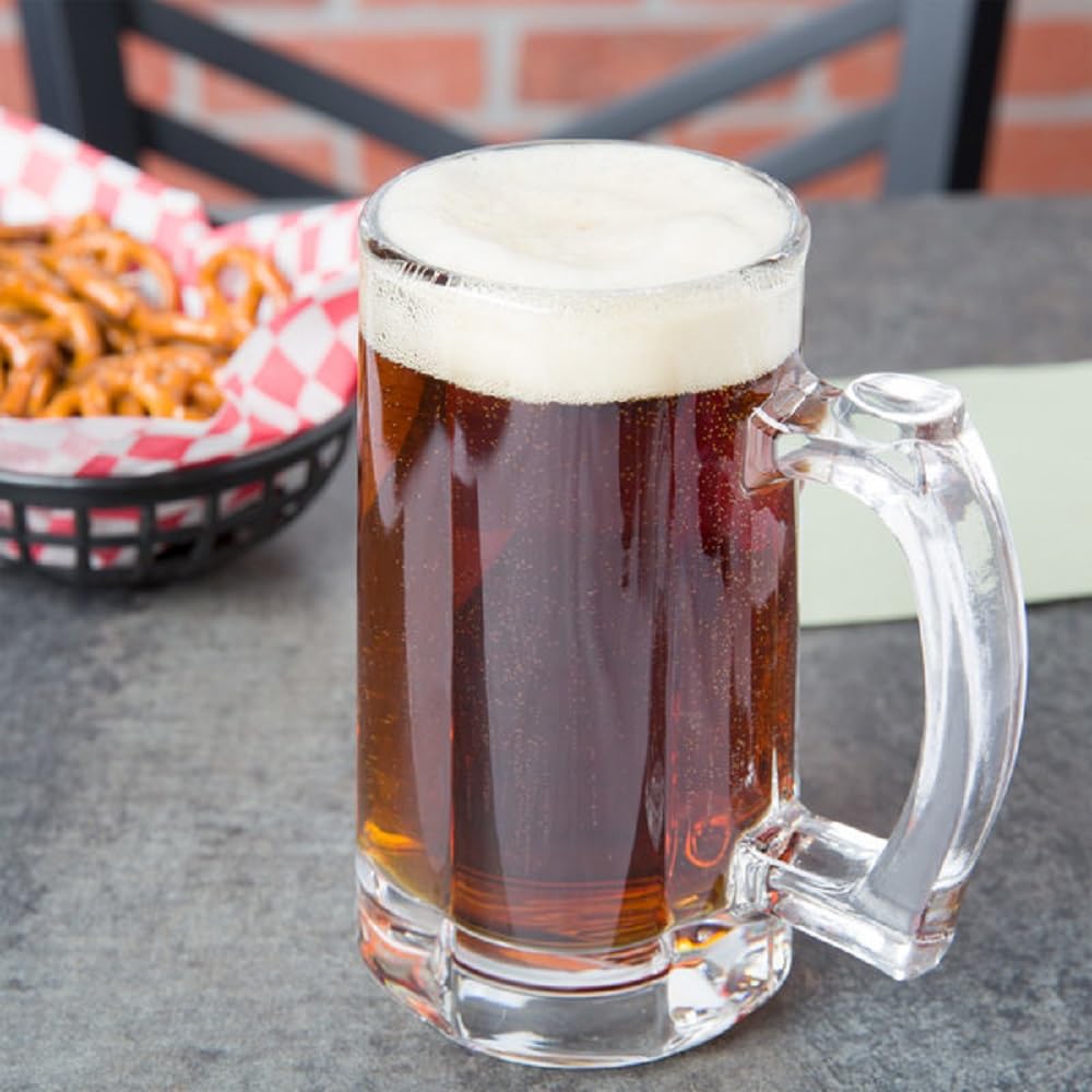 Transparent Crystal Beer/Dawa Mug Glass with Premium Handle