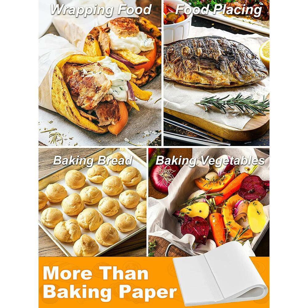 10 Pcs Parchment Paper Sheets, 76 x 50 cm Baking Sheet