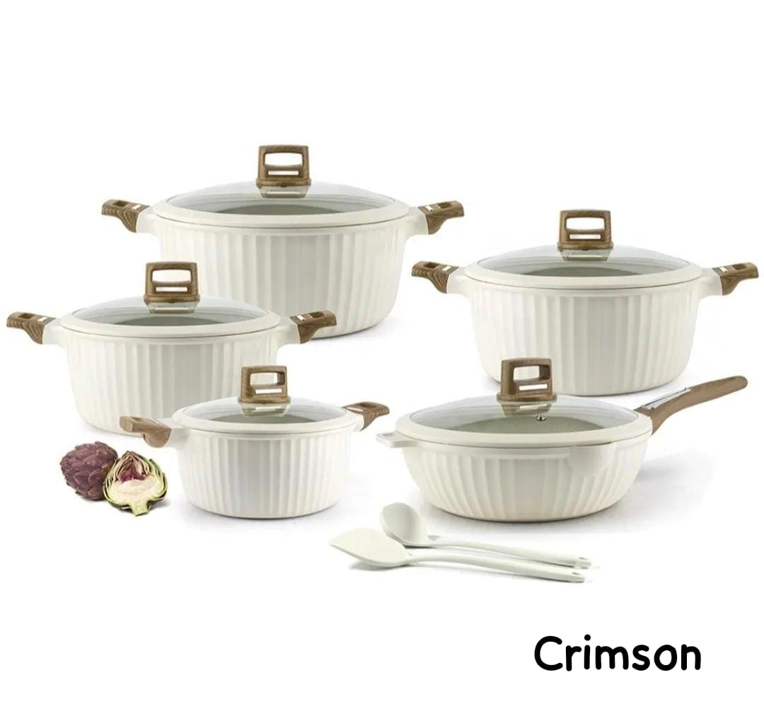 12pcs Marble cookware set