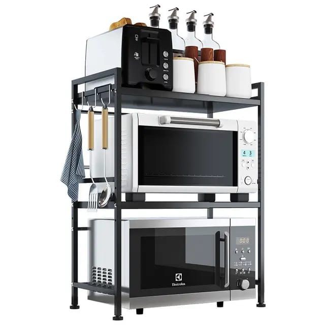 2Tier Heavy Duty Telescopic Adjustable Microwave stand