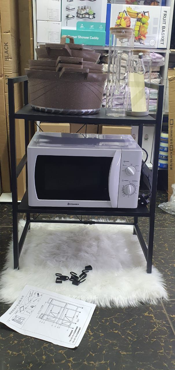 2Tier Heavy Duty Telescopic Adjustable Microwave stand