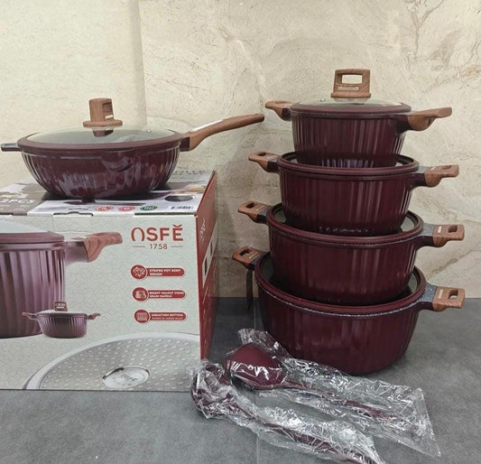 12pcs Marble cookware set