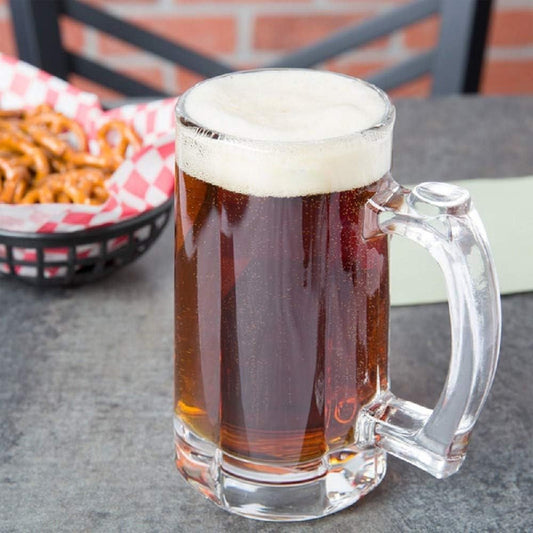 Transparent Crystal Beer/Dawa Mug Glass with Premium Handle