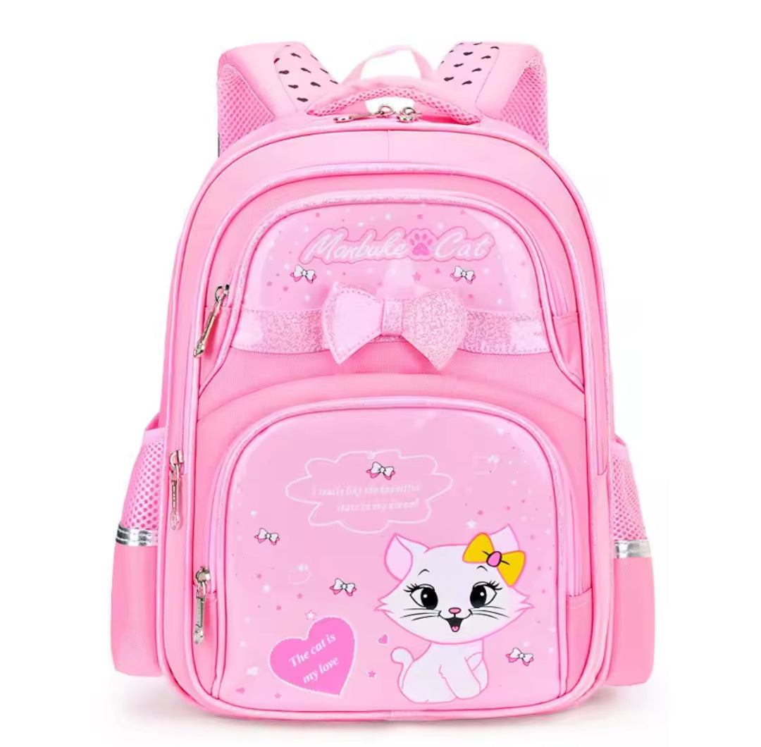 WATERPROOF QUALITY KITTY CHILDREN SCHOOL BAG