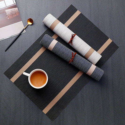 6pc woven table mats
