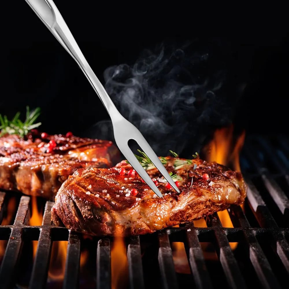 Silver Steel Meat  Fork