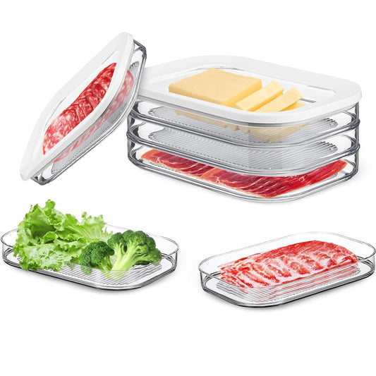 3 in 1 stackable bacon and cheese container